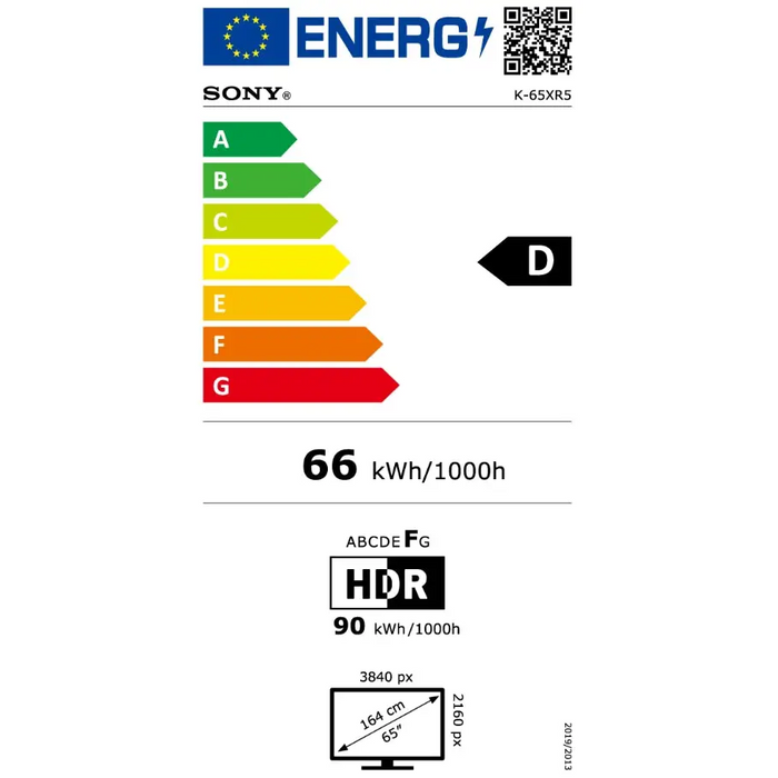 Sony K-65XR55 65’’ 4K HDR TV BRAVIA 5 Mini LED XR Processor Triluminos PRO Live Colour XR Backlight Master Drive,XR