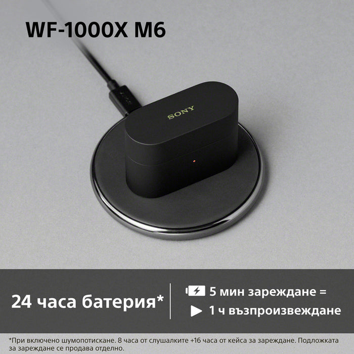 True wireless headphones SONY WF1000XM6S WITH ANC WIRELESS, GREY