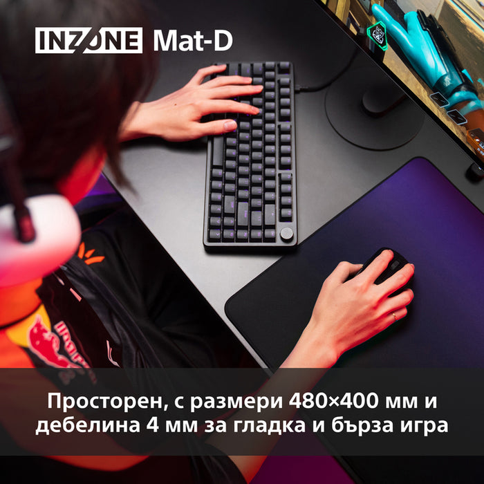 Gaming Mouse Pad 480x400x6 mm SONY INZONE Mat-D MPDD700B.WW