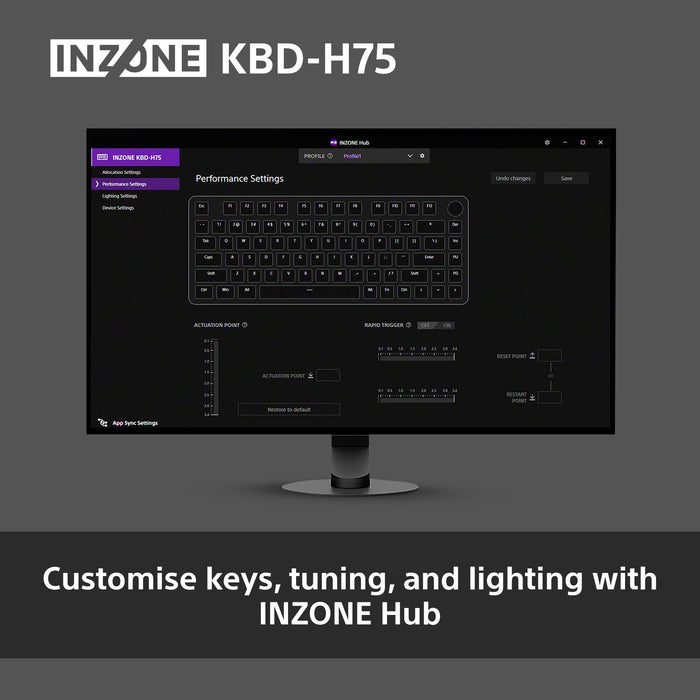 Gaming Keyboard SONY INZONE KBD-H75 Magnetic switch
