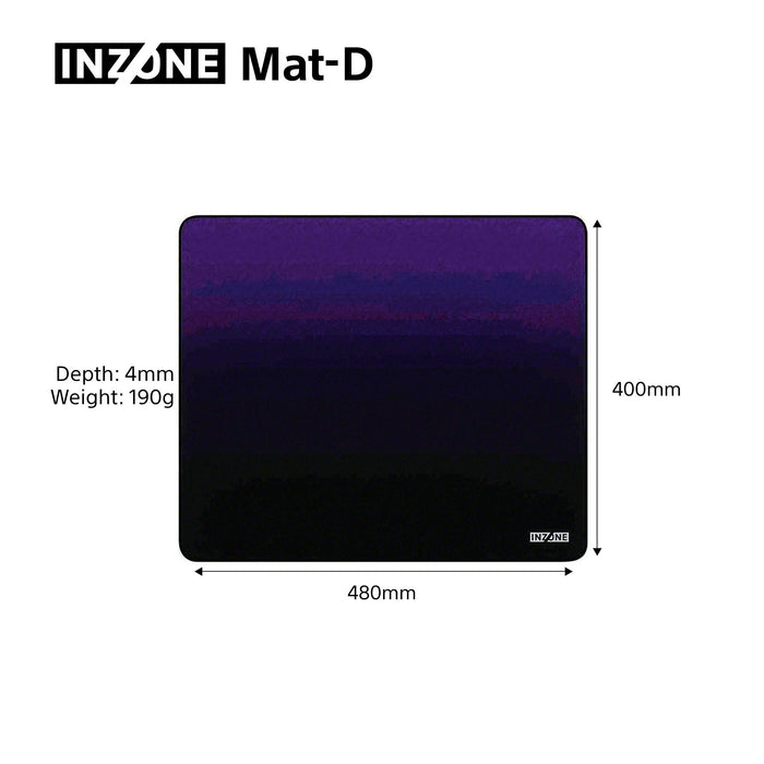 Gaming Mouse Pad 480x400x6 mm SONY INZONE Mat-D MPDD700B.WW