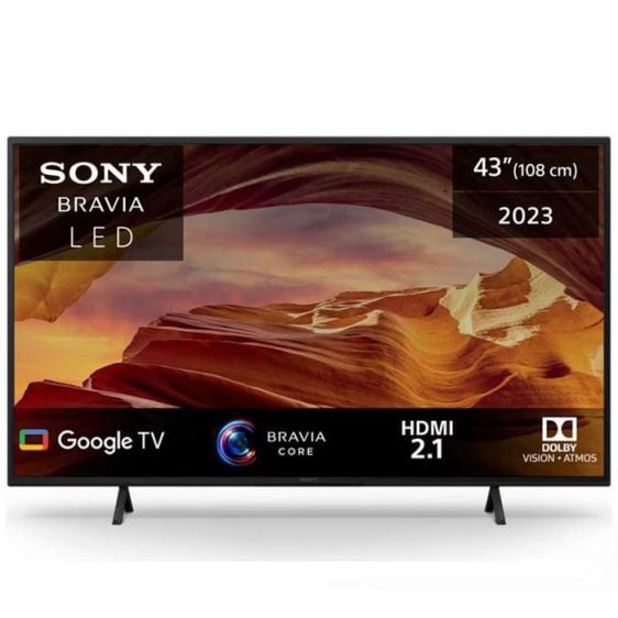 TV SONY BRAVIA LED KD43X75WLPAEP, 43", X75WL, 4K Ultra HD, HDR, Smart TV(Google TV)
