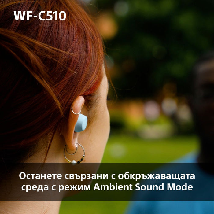 Sony WF-C510 Bluetooth Wireless In-Ear Headphones, IPX4, BT 5.3, TWS, Blue EU
