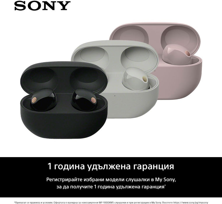 True wireless headphones SONY WF1000XM5P WIRELESS CONNECTION, PINK