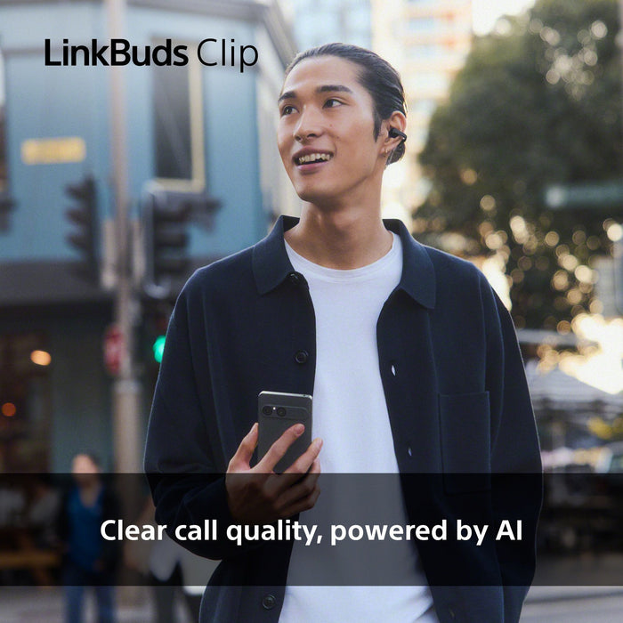 Sony LinkBuds Clip WF-LC900 TWS Open-ear Earbuds , greige
