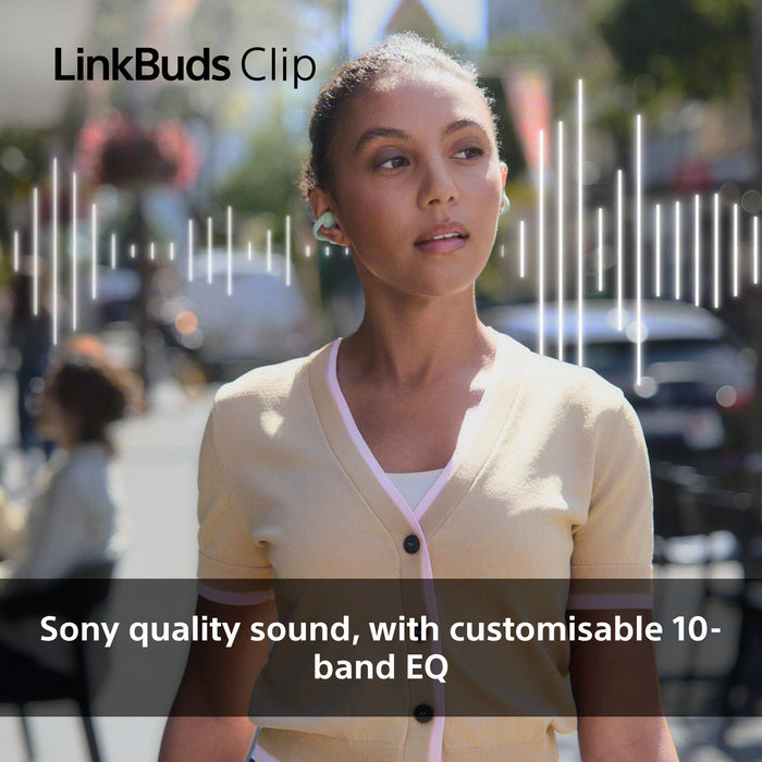 Sony LinkBuds Clip WF-LC900 TWS Open-ear Earbuds , greige