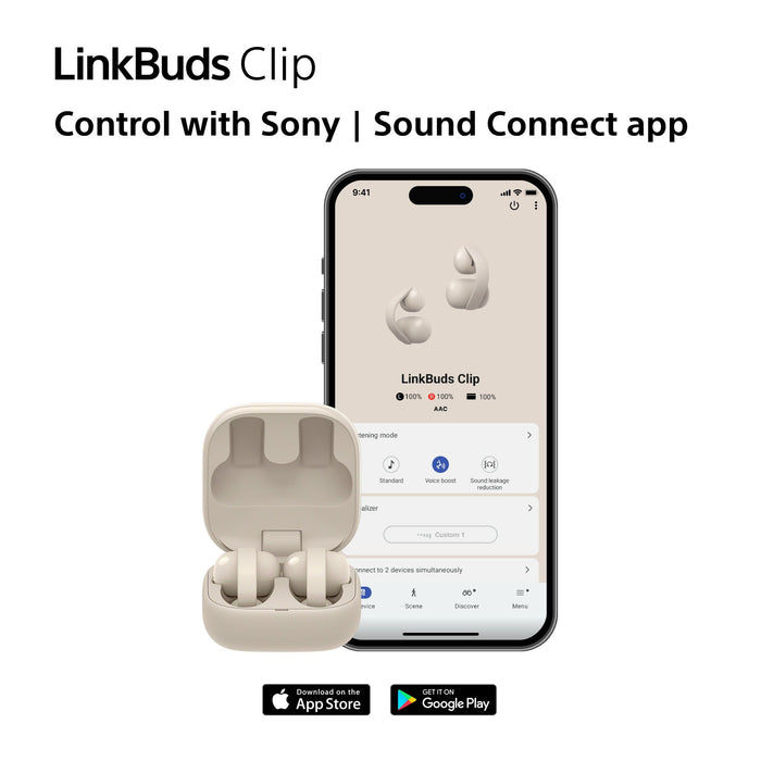 Sony LinkBuds Clip WF-LC900 TWS Open-ear Earbuds , lavender
