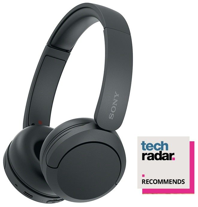 Sony WH-CH520 Bluetooth On-Ear Headphones BT 5.2, Black EU