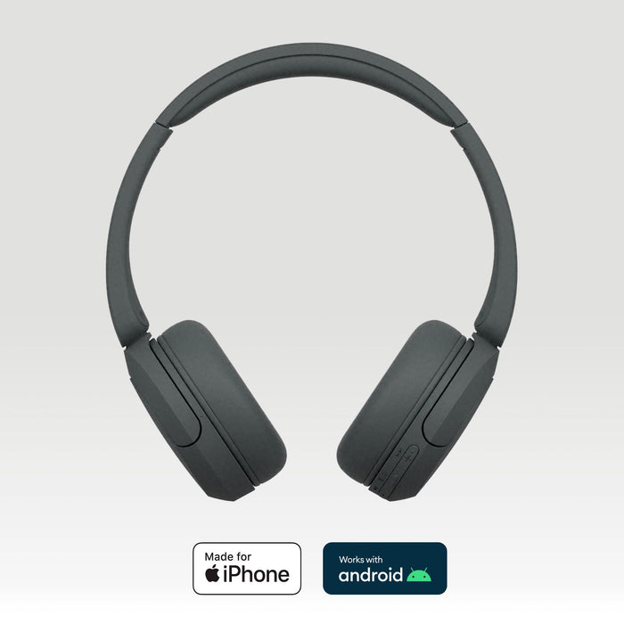Sony WH-CH520 Bluetooth On-Ear Headphones BT 5.2, Black EU