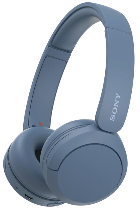 Sony WH-CH520 Bluetooth On-Ear Headphones BT 5.2, Blue EU