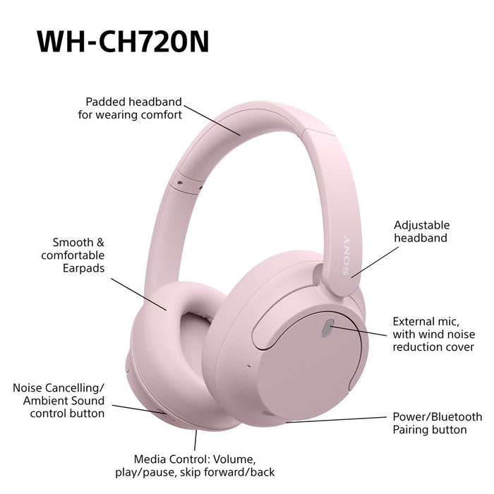 Sony WHCH720NP.CE7 Headphones