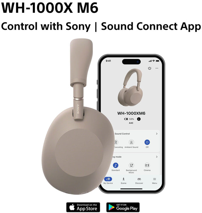 Stereo headphones SONY WH1000XM6T