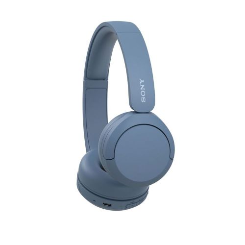 Sony WH-CH520 Bluetooth On-Ear Headphones BT 5.2, Blue EU