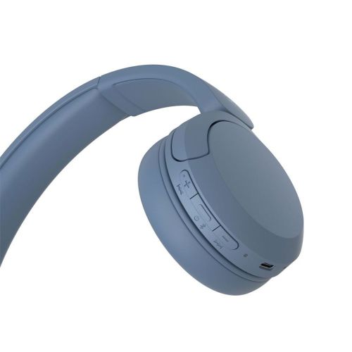 Sony WH-CH520 Bluetooth On-Ear Headphones BT 5.2, Blue EU