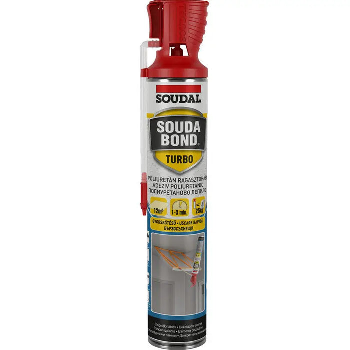 SOUDAL SOUDABOND TURBO ADHESIVE FOAM - Монтажна пяна<<<Уплътнители и фуги<<<Строителни