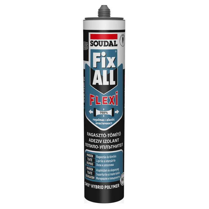 ADHESIVE SEALANT FIX ALL FLEXY BLACK 290 G SOUDAL