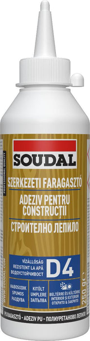 WOOD GLUE D4 POLYURETHANE 250 ML SOUDAL