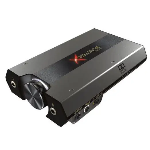 Sound card Creative Sound BlasterX G6 7.1 External USB Xamp Headphone PS4 Xbox One Nintendo Switch and PC - Звукови