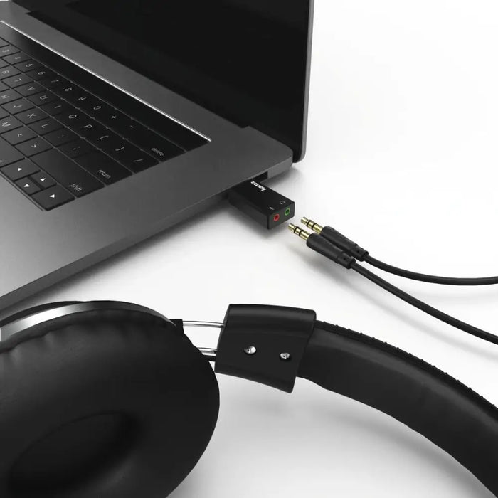 Sound card HAMA 2.0 Stereo USB 2.0 Black - Звукови карти<<<Компютърни компоненти<<<ValiAPI