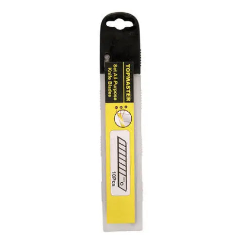 SPARE BLADE FOR MODEL KNIFE 10 PCS TOPMASTER - Режещи инструменти<<<Ръчни инструменти<<<Инструменти и