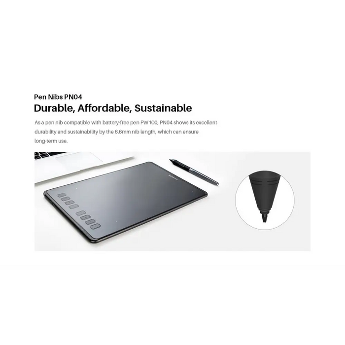Spare tips HUION PN04 10 pcs. for PW100/PW201 pens - Аксесоари за графични таблети<<<Лаптопи таблети и
