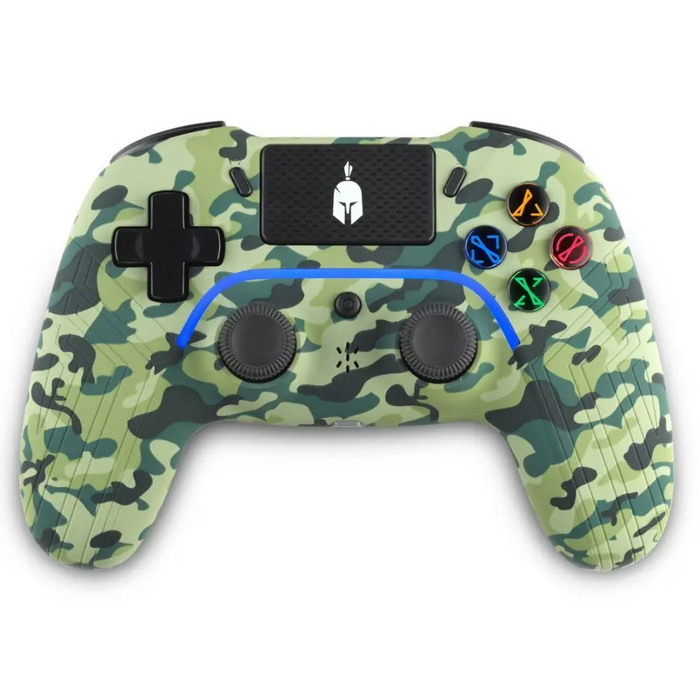Spartan Gear Aspis 4 Wireless Gamepad for PC and PS4 Green Camo - Геймпадове<<<Геймърска
