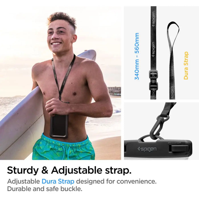 Spigen Aqua Shield A610 Case Waterproof Floating on Water - Black - Cell phone cases and covers<<<HurtelXML