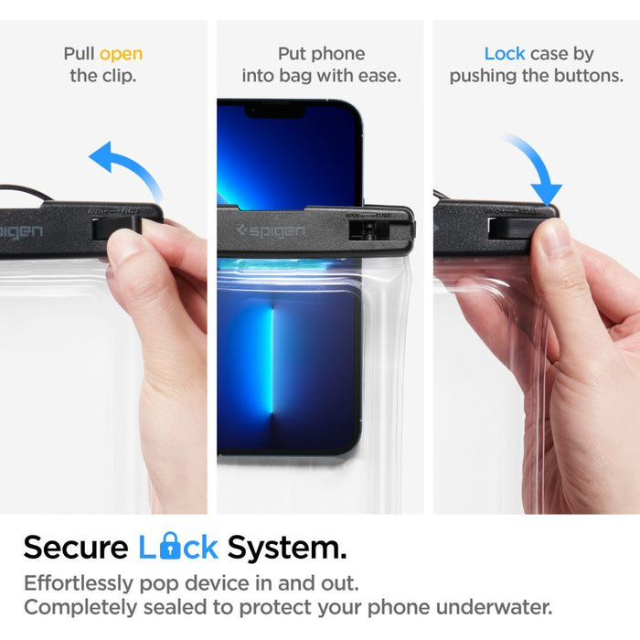 Spigen Aqua Shield A610 Case Waterproof Floating on Water - Transparent - Cell phone cases and covers<<<HurtelXML