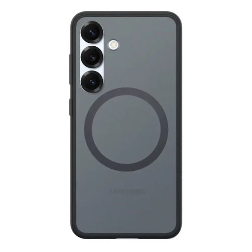 Spigen Capella GP-FPS936PGBJW Silicone Case with MagFit Magnetic Ring for Samsung Galaxy S25+ - Black - Cell phone