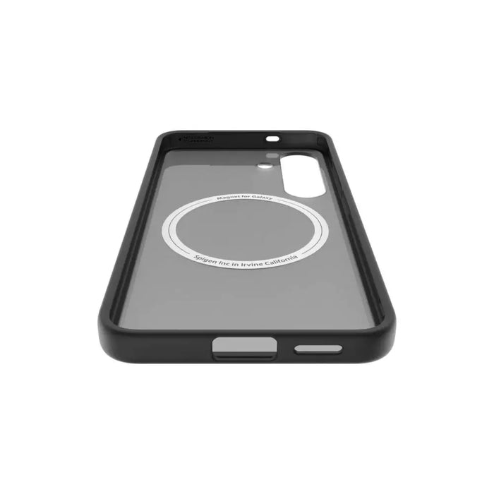 Spigen Capella GP-FPS936PGBJW Silicone Case with MagFit Magnetic Ring for Samsung Galaxy S25+ - Black - Cell phone