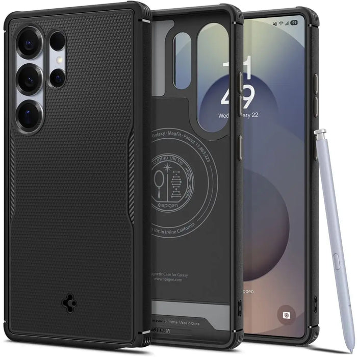 Spigen Core Armor Mag Case for Samsung Galaxy S25 Ultra - Black - Cell phone cases and covers<<<HurtelXML