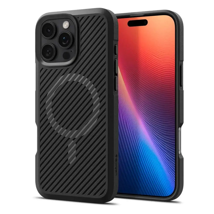 Spigen Core Armor Mag Case with MagSafe for iPhone 16 Pro Max - Matte Black - Cell phone cases and covers<<<HurtelXML