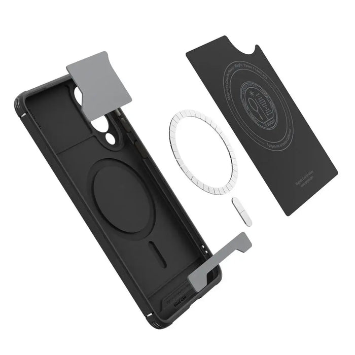 Spigen Core Armor Mag Case with MagSafe for Samsung Galaxy S25 Edge - Black - Cell phone cases and covers<<<HurtelXML