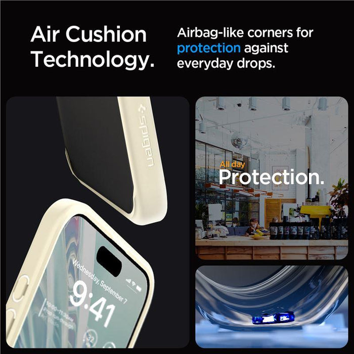Spigen Crystal Hybrid Case for iPhone 15 Pro Max - Clear Beige - Cell phone cases and covers<<<HurtelXML