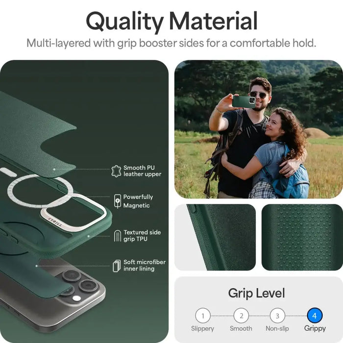 Spigen Cyrill Kajuk Mag iPhone 16 Pro Case - Green - Cell phone cases and covers<<<HurtelXML