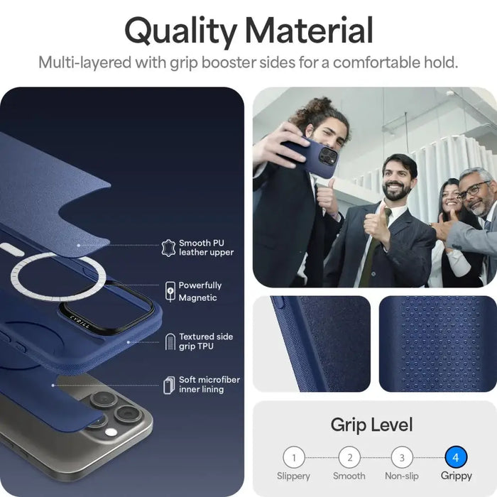 Spigen Cyrill Kajuk MagSafe iPhone 16 Pro Case - Navy Blue - Cell phone cases and covers<<<HurtelXML