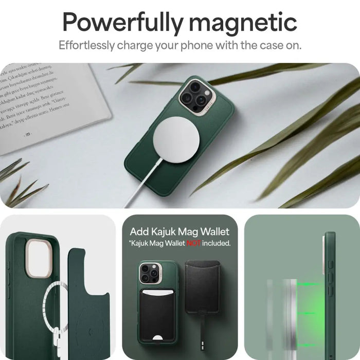 Spigen Cyrill Kajuk MagSafe iPhone 16 Pro Max Case - Green - Cell phone cases and covers<<<HurtelXML