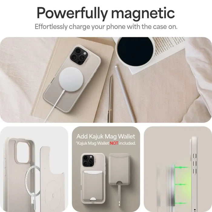 Spigen Cyrill Kajuk MagSafena iPhone 16 Pro Max Case - Beige - Cell phone cases and covers<<<HurtelXML