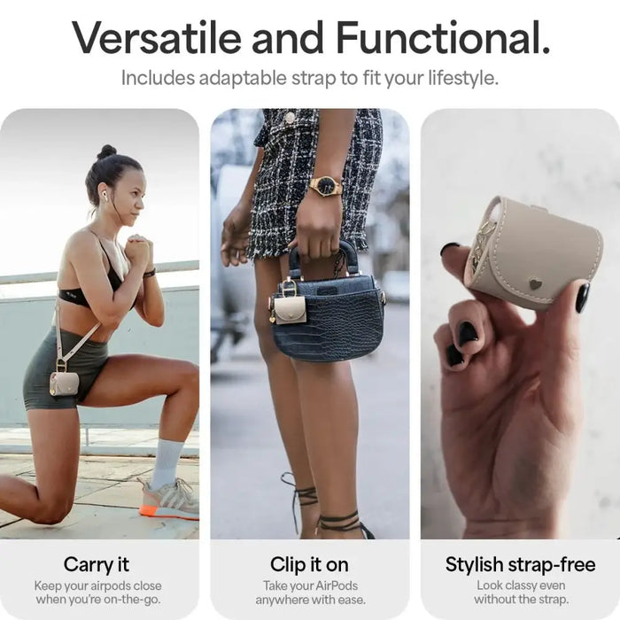 Spigen Cyrill Mini Bag for AirPods 4 - Beige - Cell phone cases and covers<<<HurtelXML