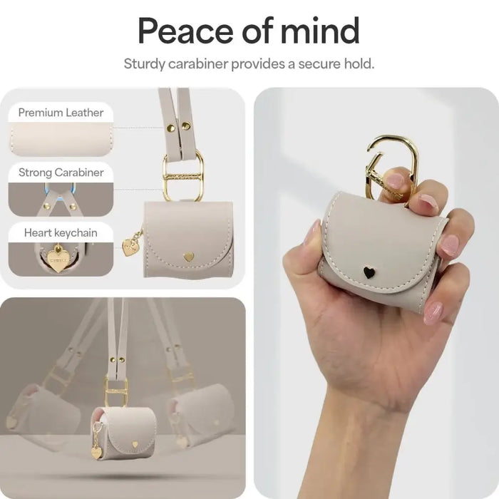 Spigen Cyrill Mini Bag for AirPods 4 - Beige - Cell phone cases and covers<<<HurtelXML