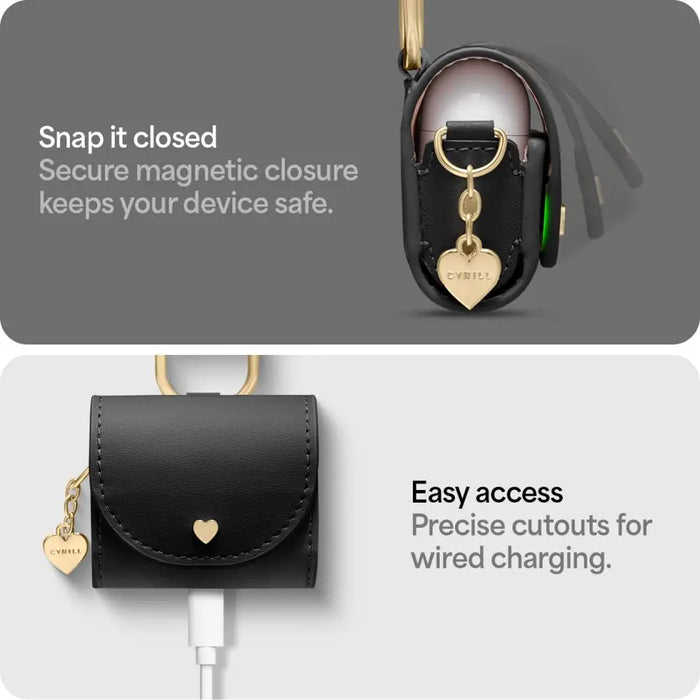 Spigen Cyrill Mini Bag for AirPods 4 - Black - Cell phone cases and covers<<<HurtelXML