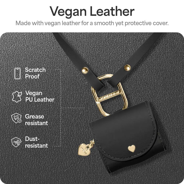 Spigen Cyrill Mini Bag for AirPods 4 - Black - Cell phone cases and covers<<<HurtelXML