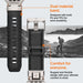 Spigen Durapro Armor PU Strap for Apple Watch 4/5/6/7/8/9/SE/Ultra 1/2 (42 / 44 / 45 / 49 mm) - Black - Other cell