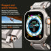 Spigen Durapro Armor PU Strap for Apple Watch 4/5/6/7/8/9/SE/Ultra 1/2 (42 / 44 / 45 / 49 mm) - Black - Other cell