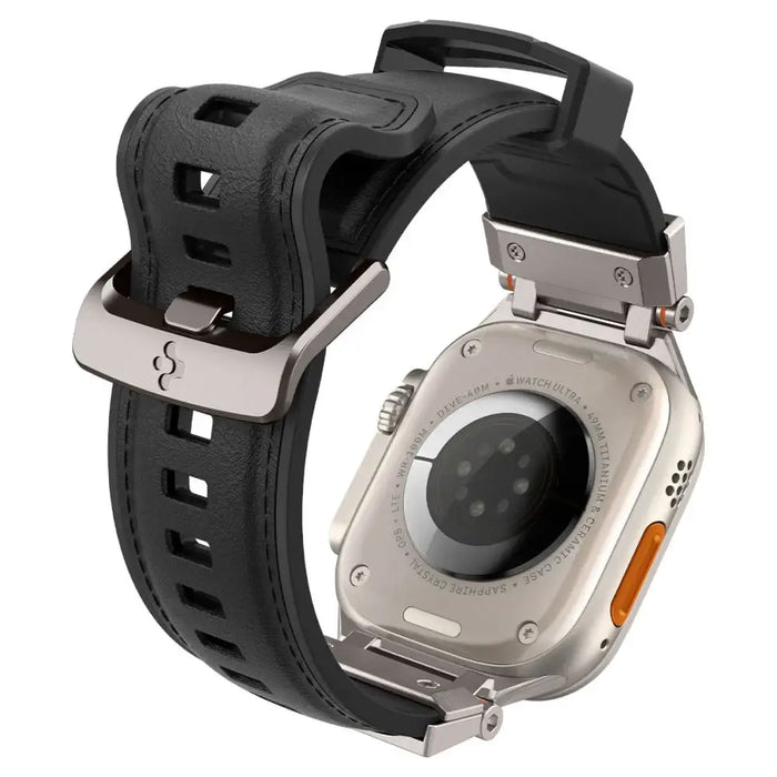 Spigen Durapro Armor PU Strap for Apple Watch 4/5/6/7/8/9/SE/Ultra 1/2 (42 / 44 / 45 / 49 mm) - Black - Other cell