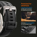 Spigen Durapro Armor PU Strap for Apple Watch 4/5/6/7/8/9/SE/Ultra 1/2 (42 / 44 / 45 / 49 mm) - Black - Other cell