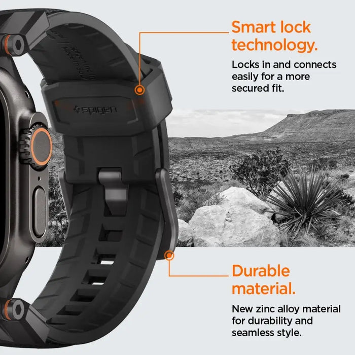 Spigen DuraPro Armor Strap for Apple Watch 44 / 45 / 46 / 49 mm - Black - Other cell phone equipment<<<HurtelXML