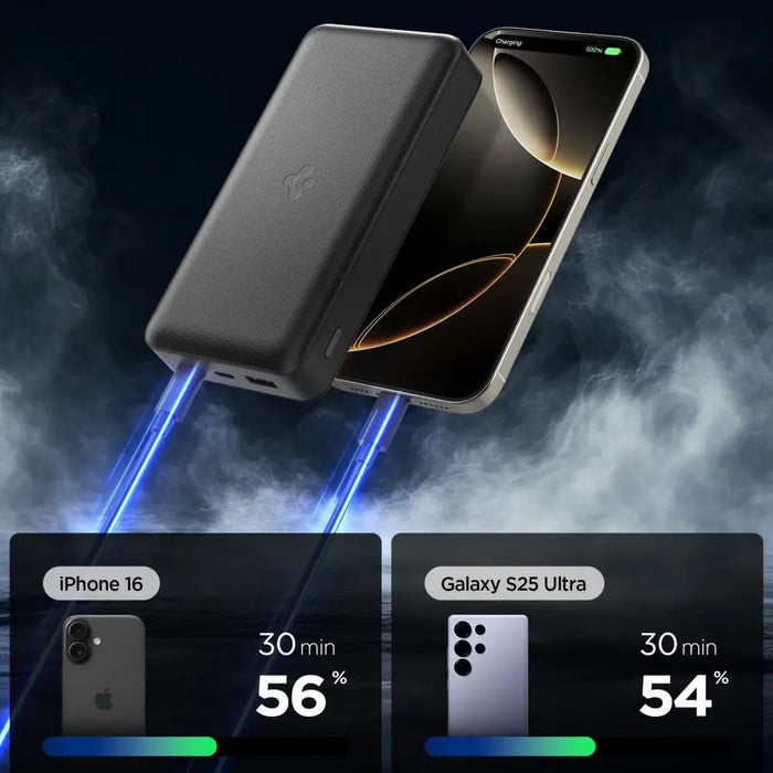 Spigen EA3030 30000mAh 30W Power Bank - Black - Powerbanks<<<HurtelXML