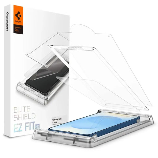 Spigen ELITE SHIELD EZ FIT Hybrid Glass for Samsung Galaxy S25 - Transparent - Cell phone tempered glass<<<HurtelXML