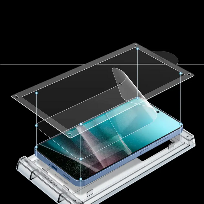 Spigen ELITE SHIELD EZ FIT Hybrid Glass for Samsung Galaxy S25 - Transparent - Cell phone tempered glass<<<HurtelXML